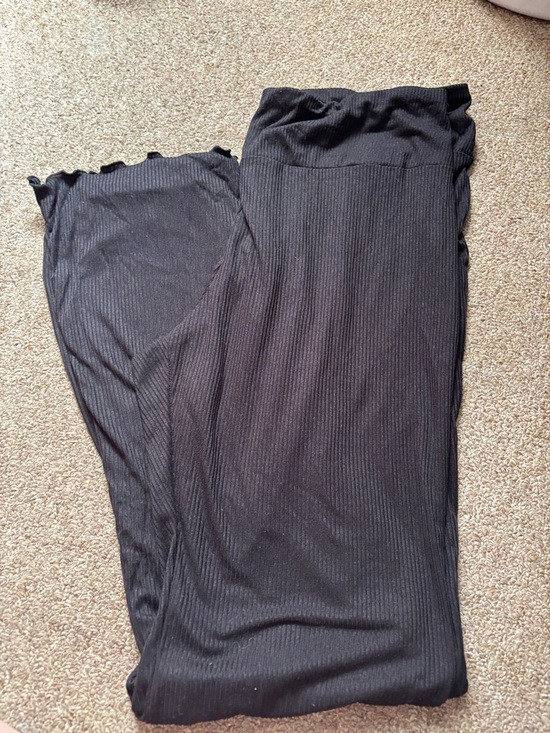 No Boundaries Other - No Boundaries Black Ribbed Lounge Pants